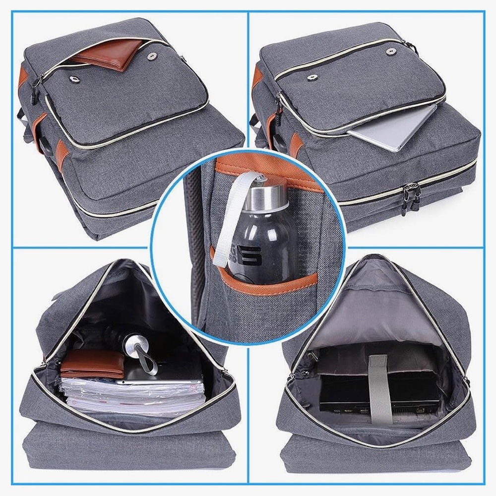 NWT Work, School, and Travel Backpack with USB, Laptop Sleeve, & Water Holder. - Picture 8 of 9